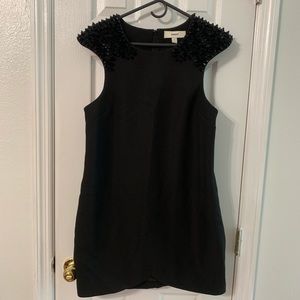 Anthropology Cameo size large black studded dress